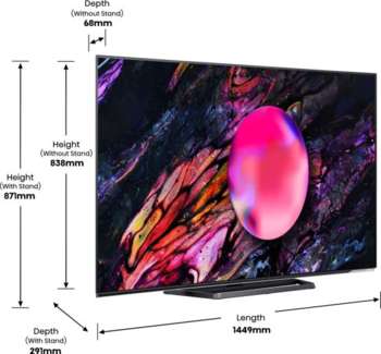 Телевизор HISENSE OLED 65" 65A85K черный 4K Ultra HD 120Hz DVB-T DVB-T2 DVB-C DVB-S DVB-S2 USB WiFi Smart TV
