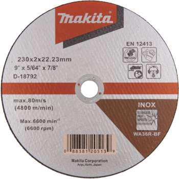 Круг, диск, фреза MAKITA Диск отрезной по мет. D-18792 d=230мм d