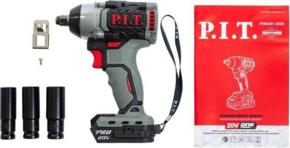 Шуруповерт P.I.T. Гайковерт PIW20H-300B аккум. патрон:квад.1/2"