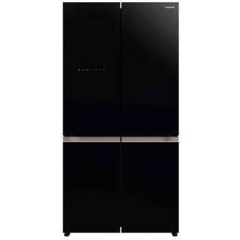 Холодильник Hitachi R-WB720PUC1 GCK 2-хкамерн. черный стекло