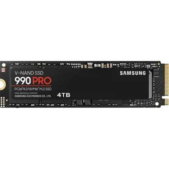 Накопитель SSD Samsung SSD 4TB 990 PRO PCIe Gen 4.0 x4 NVMe 2.0 V-NAND TLC MZ-V9P4T0BW