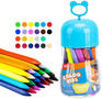 Школьная канцелярия  DELI Мелки пластик. EC222-24 Color Kids трехгр. 24цв.  пласт.туб. гол.