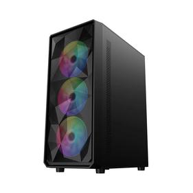 Корпус 1STPLAYER FD3 Black / ATX / 4x120mm LED fans inc. / FD3-BK-4F1
