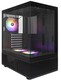 Корпус 1STPLAYER MIKU Mi7-A Black / ATX / 3x120mm LED fans / Mi7-A-BK-2F1R-1F1