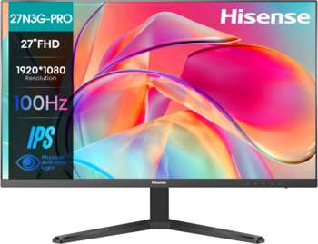Монитор HISENSE 27" 27N3G-PRO черный IPS LED 16:9 HDMI 250cd 178гр/178гр 1920x1080 100Hz VGA FHD 4.1кг