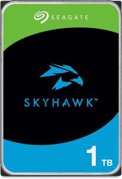 Жесткий диск HDD Seagate Жесткий диск SATA-III 1TB ST1000VX013 Surveillance Skyhawk 4KN  256Mb 3.5"