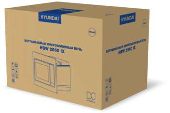 Микроволновая печь HYUNDAI HBW 2560 IX 25л. 900Вт черный