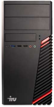 Сервер iRU Rock W9104E 1xE-2224 1x16Gb 1x480Gb SATA C242 AST2500 2xGigEth 1x550W w/o OS