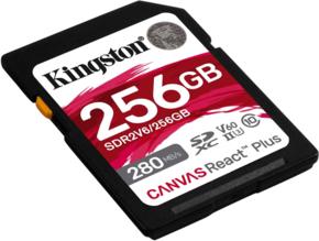 Карта памяти Kingston Флеш карта SDXC 256GB SDR2V6/256GB Canvas React Plus w/o adapter