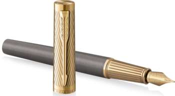 Перьевая ручка PARKER Ручка перьев. Ingenuity Pioneers F571  Arrow Grey GT F подар.кор.