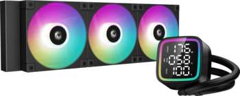 Кулер DEEPCOOL Система водяного охлаждения LD360 ARGB Soc-AM5/AM4/1200/1700/1851 черный 4-pin 38.71dB Al LCD 300W 1786gr Ret