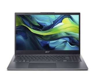 Acer Ноутбук Aspire 15" A15-51M-51VS, I5-120U, 16Gb, SSD 512Gb, Intel UHD Graphics, NoOS, Metall