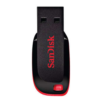 USB-носитель SanDisk Флеш-диск 128 GB, Cruzer Blade, USB 2.0, черный, SDCZ50-128G-B35