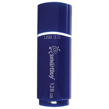 Flash-носитель SMARTBUY Флеш-диск 128 GB, Crown, USB 3.0, синий, SB128GBCRW-Bl