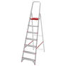 Стремянка алюминиевая 7 стандартных ступеней 9 см, площадка 1,5 м, нагрузка 225 кг, вес 7 кг, НОВАЯ ВЫСОТА, 3110107