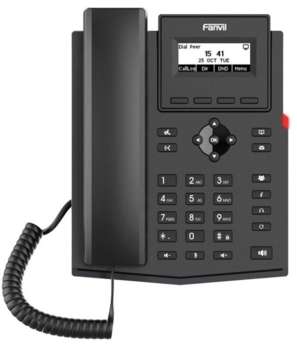 VoIP-оборудование FANVIL Телефон IP X301W черный