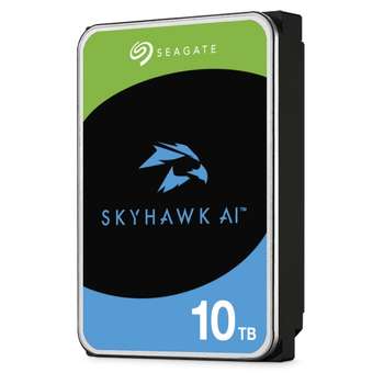 Жесткий диск HDD Seagate Жесткий диск SkyHawk AI Surveillance  ST10000VE001 10TB 3.5" SATA 6Gb/s, 7200rpm, 256MB, 24x7, CMR, Air, Bulk {20}