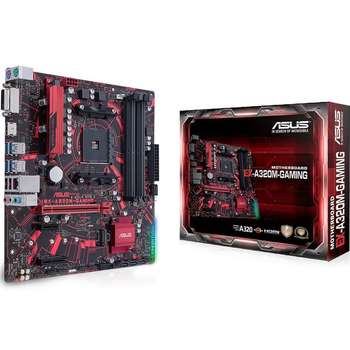Материнская плата ASUS EX-A320M-GAMING AM4 mATX 4xDDR4 PCIEx16 PCIEx4 PICEx1 M.2 HDMI DVI GLAN {10}