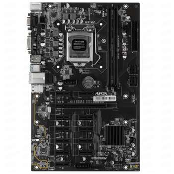 Материнская плата AFOX AFB250-BTC12EX RTL LGA1151 ATX 2xDDR4 PCIEx16 11xPCIEx1 DVI VGA