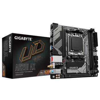 Материнская плата Gigabyte A620I AX, Socket AM5, AMD A620, 2xDDR5-5200, HDMI+DP, 1xPCI-Ex16, 2xSATA3xUSB3.2 Type-C™, Mini-ITX, RTL
