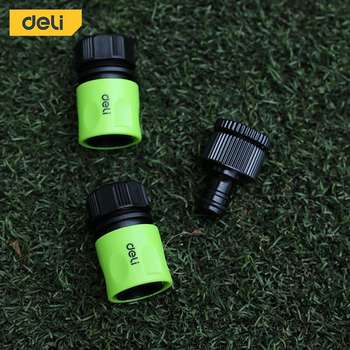Садовый инструмент DELI Набор соединителей для шлангов 3 шт 1/2" DL8799 1/2" быстросъемный коннектор с аквастопом, 1/2" быстросъемный коннектор, штуцер 1/2"-3/4", ударопрочный пластик