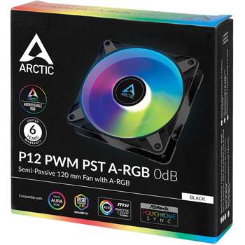 Кулер для корпуса Arctic Cooling Вентилятор корпусной P12 PWM PST A-RGB 0dB