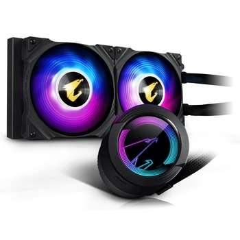 Система охлаждения Gigabyte AORUS WATERFORCE 240, 2 x 120mm ARGB Fan, RTL {60}