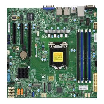 Материнская плата для сервера SuperMicro Материнская плата  MBD-X11SCL-F-B LGA1151v2,C242,4*DDR4,6*SATA 6G RAID,M.2,3*PCIE,2*Glan,5*USB3.1,VGA) BULK