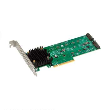 Серверный контроллер BROADCOM RAID-контроллер 9540-2M2 SGL  PCIe v4 x8 LP, Tri-Mode SATA/NVMe 12G RAID 0,1, 2x M.2 slots, 3808 IOC, RTL