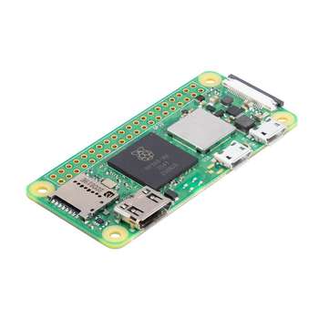 Мини-компьютер Raspberry Pi Одноплатный компьютер Zero 2 W 1GHz quad-core CPU, 512MB RAM, Mini HDMI port, Micro USB OTG port, Micro USB power, HAT-compatible 40-pin header, Composite video and reset headers, 
CSI camera connector, 802.11 b/g/n wireless LAN