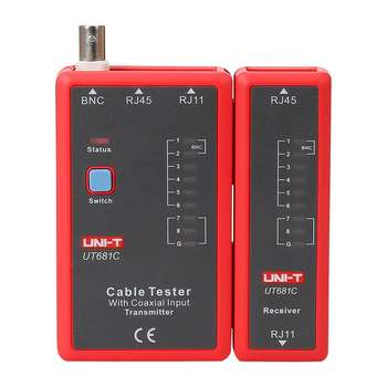 Измерительная техника UNI-T Кабельный тестер UT681C , RJ45, RJ 11/12 и BNC
