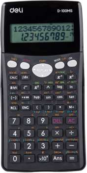 Калькулятор DELI научный ED-100MS черный 12-разр.
