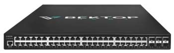 Коммутатор Vector Technologies Управляемый уровня 2 . 48 портов 100/1000BaseT  с поддержкой POE+, 6 портов 1/10GE SFP+ VL1600-48P-6X