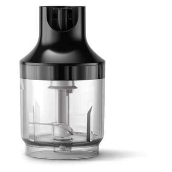 Блендер Philips погружной HR2543/90, 700 Вт, 2 скорости, 3 насадки, стакан, черный
