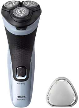 Бритва Philips роторная X3003/00 реж.эл.:3 питан.:аккум. голубой/черный