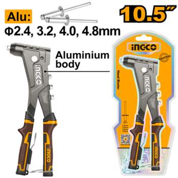 Инструмент INGCO_Handtools Ручной заклепочник Ingco HR105,разм: 2,4-3,2-4-4,8мм HR105