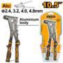 Инструмент INGCO_Handtools Ручной заклепочник Ingco HR105,разм: 2,4-3,2-4-4,8мм HR105