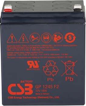 Аккумулятор для ИБП CSB Батарея для ИБП GP 1245 F2  12В