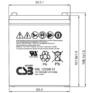 Аккумулятор для ИБП CSB Батарея для ИБП HRL1225W F2 FR 12В 5Ач
