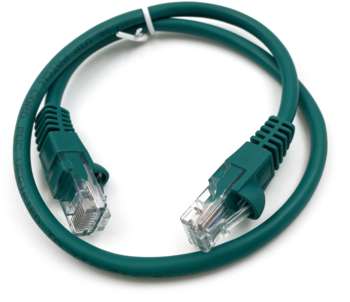 Патч-корд BURO UTP 4 пары cat.5E CCA molded 0.25м зеленый RJ-45