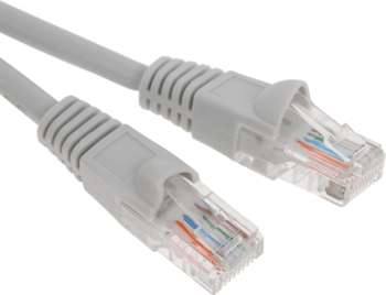 Патч-корд BURO UTP-5E-3M-G-LSZH UTP cat.5E 3м серый RJ-45