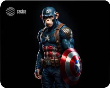 Аксессуары для мыши CACTUS Коврик для мыши Captain America рисунок 250x200x3мм