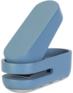 Дырокол DELI NS088blue макс.:10лист. пластик голубой отв.:1