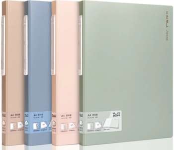 Папки и файлы DELI Папка с 40 прозр.вклад. Nusign NS168 A4 пластик ассорти