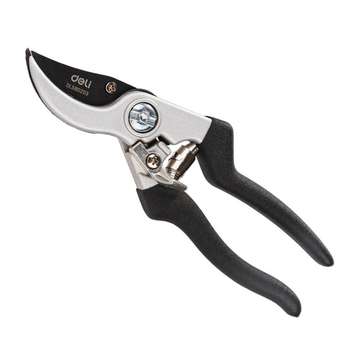 Садовый инструмент DELI Секатор садовый DL580203 лезвия с тефлоновым покрытием, длина 210мм, макс.диаметр резки 15мм, сталь 55С