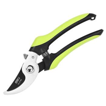 Садовый инструмент DELI Секатор садовый DL2789 лезвия с тефлоновым покрытием, длина 200мм, макс. диаметр резки 15мм, сталь SK5