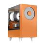 Корпус WIZMAX M-ATX Mini Tower case EM1 Woofer Orange
