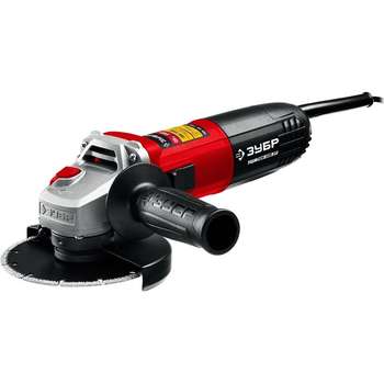 Шлифмашина углошлифовальная ЗУБР УШМ, регулировка оборотов [УШМ-125-1105 ЭТ] {1100 Вт, d125 мм}