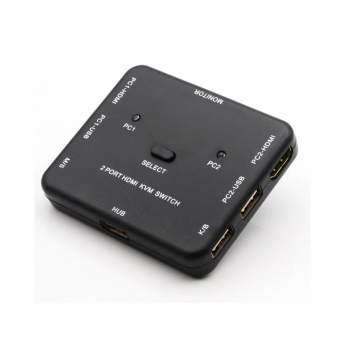 Кабель Orient HS21, HDMI KVM переключатель на 2 устройства, порты HDM + 2xUSB
