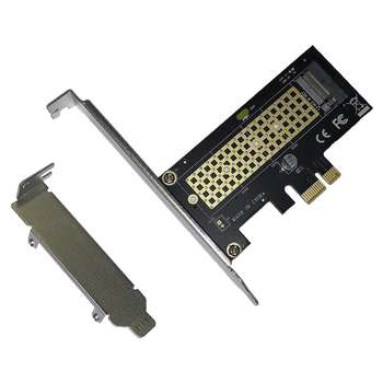 Кабель Orient C302E, Переходник PCI-Ex1->M.2 M-key NVMe SSD, тип 2230/2242/2260/2280, 2 планки крепления в комплекте